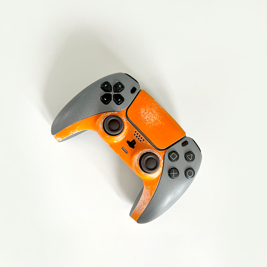 Custom Sony DualSense PS5 Wireless Controller – Rust Orange/Grey