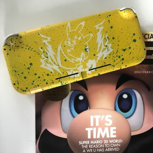 Nintendo Switch Lite Console - Custom Pikachu & Case + 128gb SD card